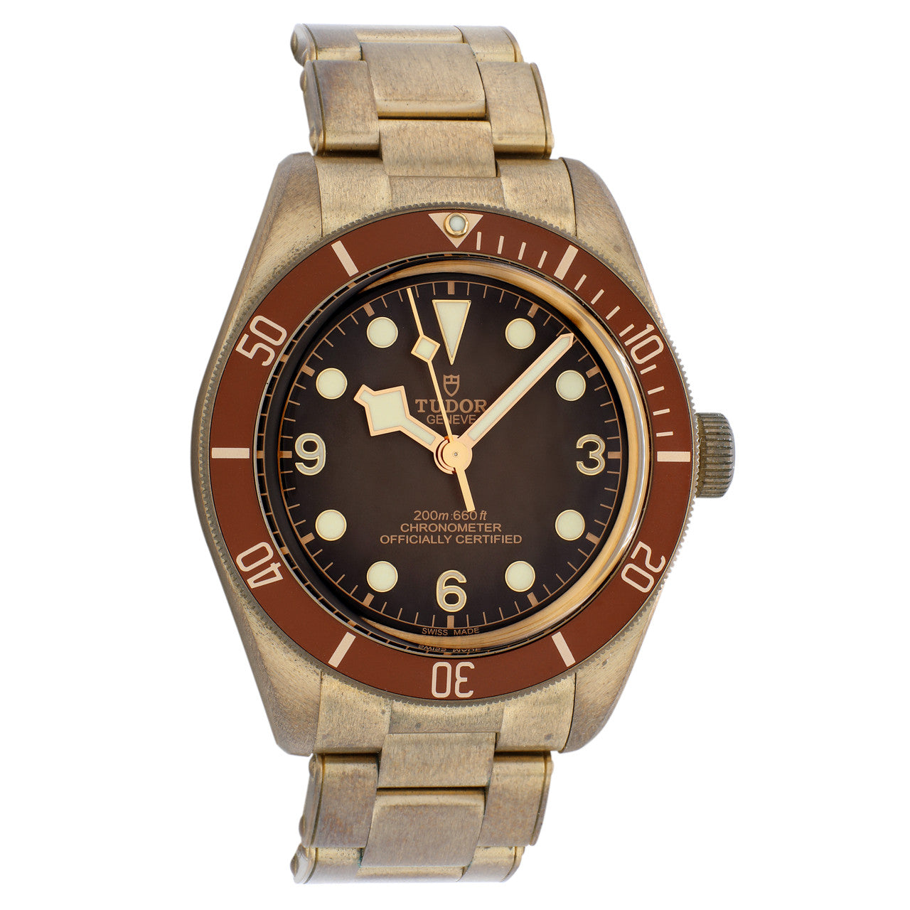 Exclusive Tudor Black Bay Fifty-Eight Bronze Watch 79012M — Front View
