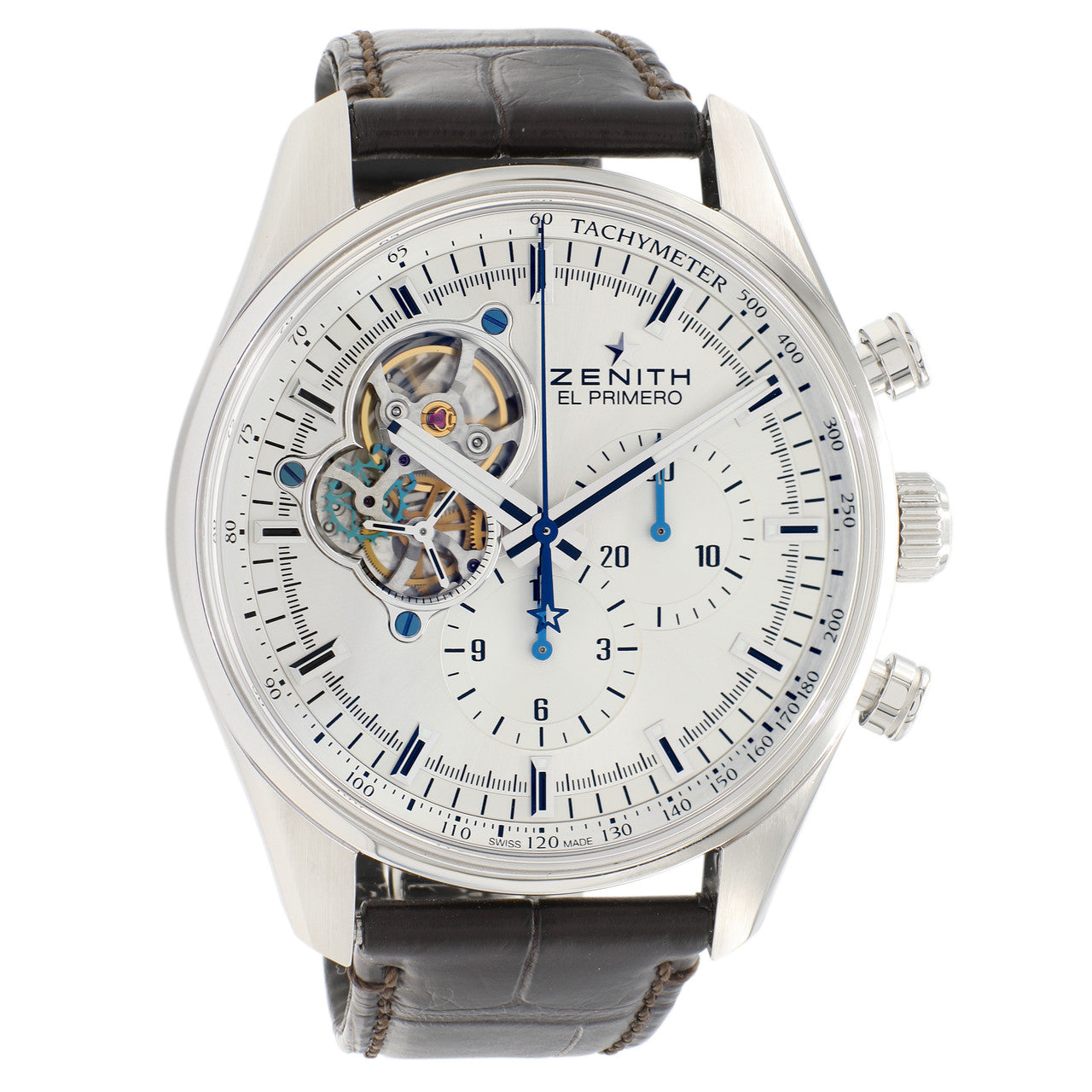Exclusive Zenith Stainless Steel Chronomaster El Primero Open 03.2040.4061/01.C494 — Front View