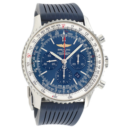 Exclusive Breitling Stainless Steel Navitimer B01 Chronograph AB0127 — Front View