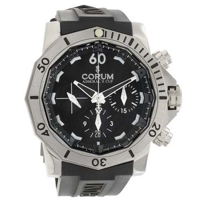 Exclusive Corum Stainless Steel Admiral's Cup Seafender Chronograph A753/02943 — Front View