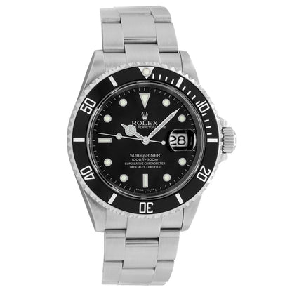 Exclusive Rolex Stainless Steel Submariner Date    16610 — Front View