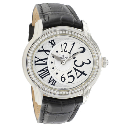 Exclusive Audemars Piguet Stainless Steel Diamond Millenary Ladies 77301ST — Front View