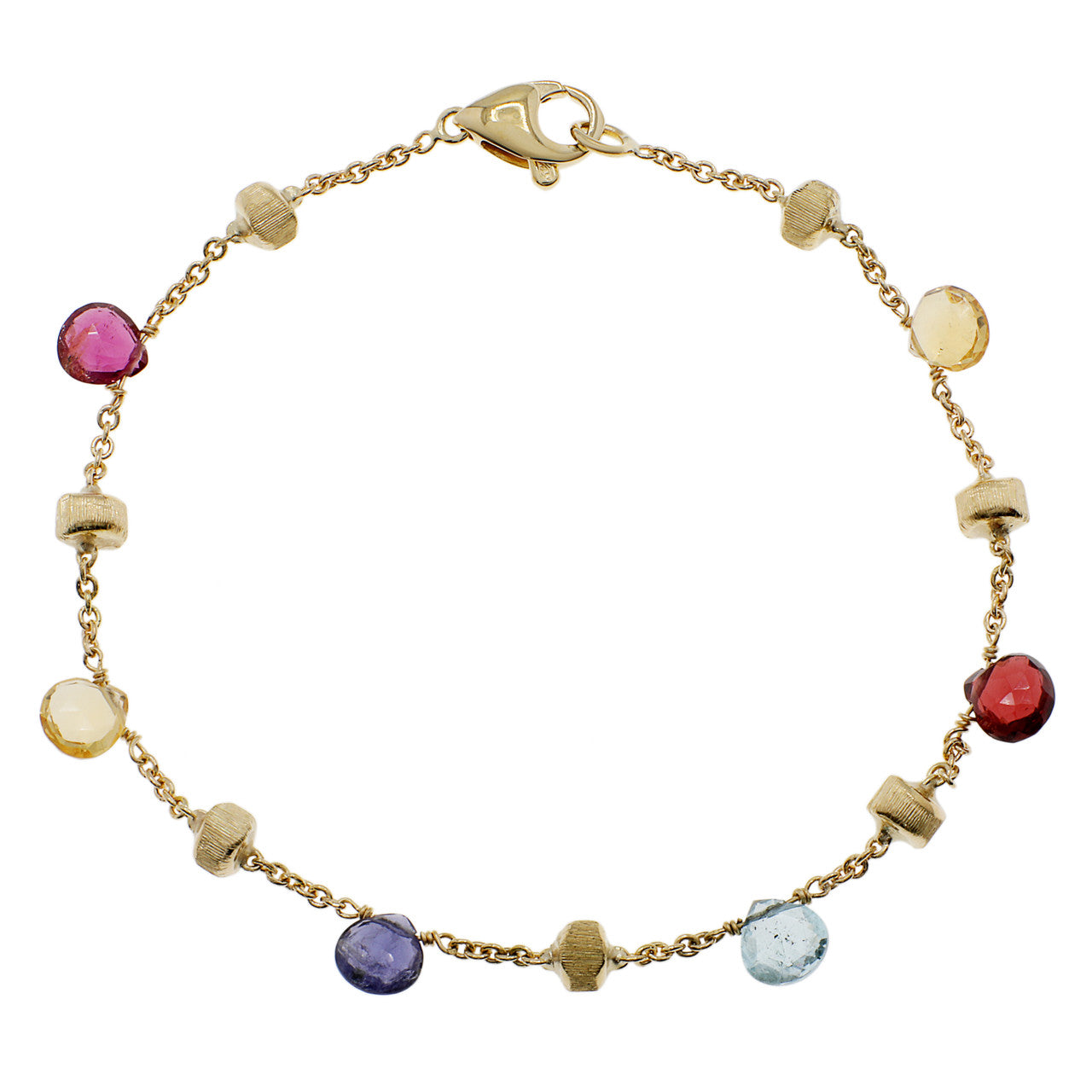 Exclusive 18K Yellow Gold Marco Bicego Paradise Bracelet — Front View