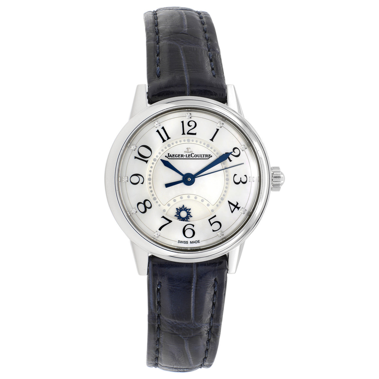 Exclusive Jaeger-LeCoultre Stainless Steel Rendez-Vous Night & Day Q3468410 — Front View