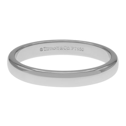 Exclusive Tiffany & Co. Platinum 3mm Wedding Band Ring — Front View