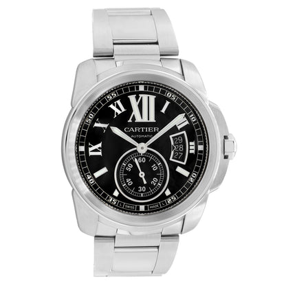 Exclusive Cartier Stainless Steel Calibre de Cartier W7100016 — Front View