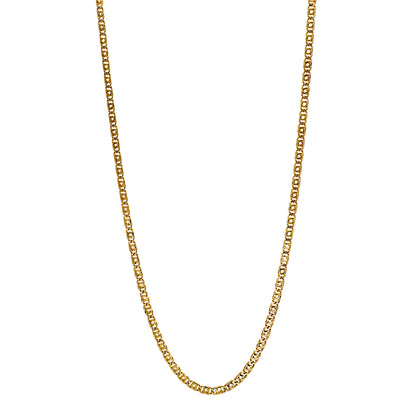Exclusive 18K Yellow Gold Link Chain Necklace — Front View