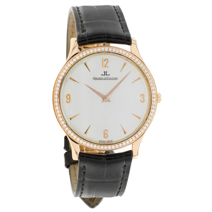 Exclusive Jaeger-LeCoultre 18K Rose Gold Master Ultra Thin  145.2.79S — Front View