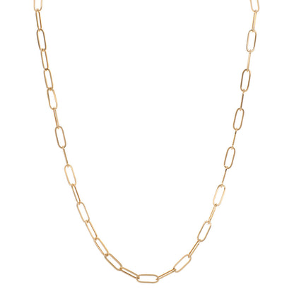 Exclusive 14K Rose Gold Link Chain Necklace — Front View