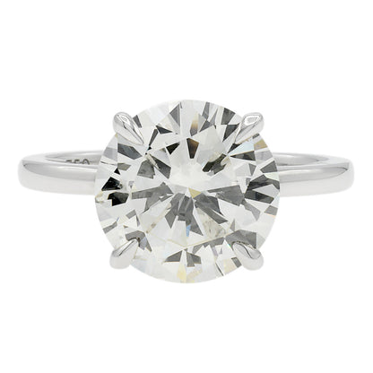 Exclusive 18K White Gold 3.23 Carat Diamond Ring — 3.5 — Front View