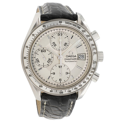 Exclusive Omega Stainless Steel Speedmaster Date  3513.30.00 — Front View