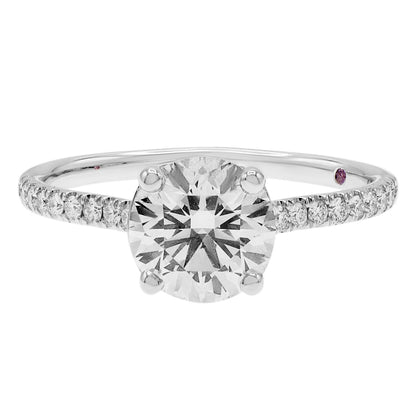 Exclusive 18K White Gold 1.52 Carat Diamond Ring — 6.25 — Front View