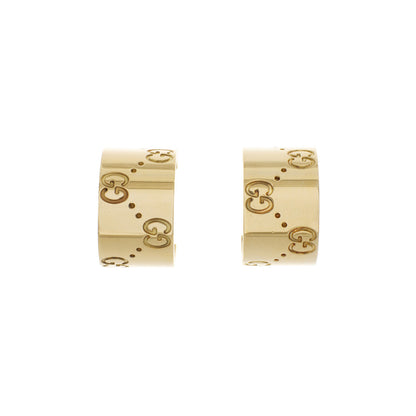 Exclusive Gucci 18K Yellow Gold Icon Hoop Earrings — Front View
