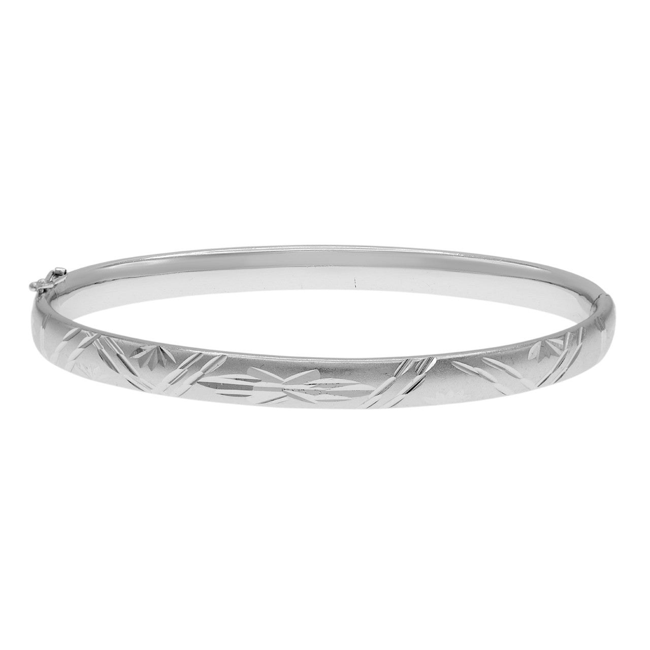 Exclusive Platinum Bangle — Front View