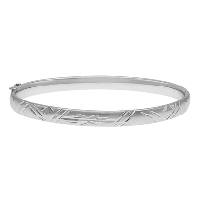 Exclusive Platinum Bangle — Front View