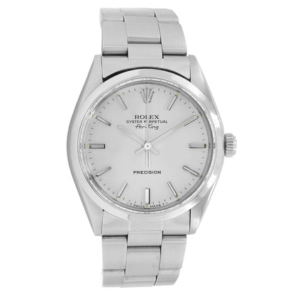 Exclusive Rolex Stainless Steel Air King Precision 5500 — Front View