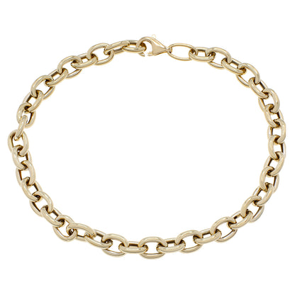 Exclusive 18K Yellow Gold Rolo Bracelet — Front View