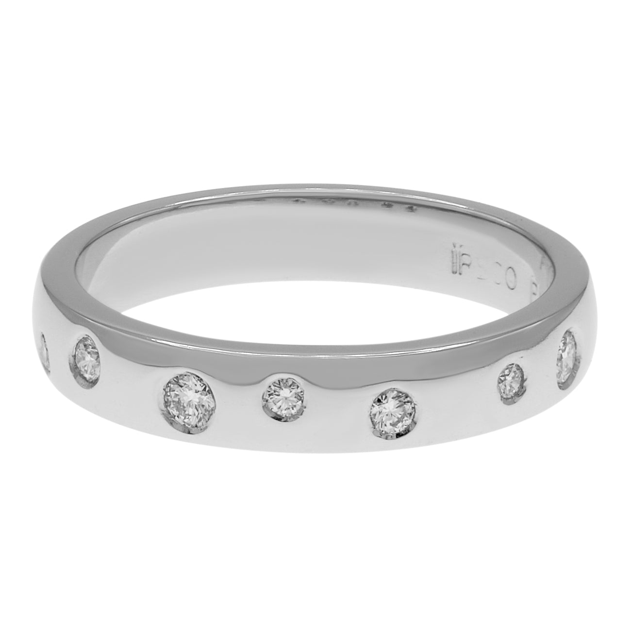 Exclusive Platinum 0.20 Carat Sprinkle Diamond Ring — 4.25 — Front View