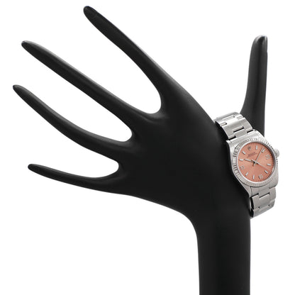 Exclusive Rolex Stainless Steel White Gold Oyster Perpetual 31 67514 — Back View
