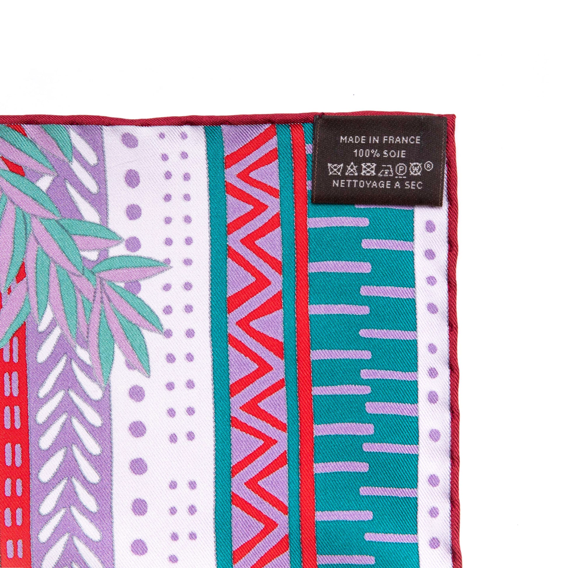 Exclusive Hermes Acte III, Scene I, La Clairiere Decoupage Silk Scarf 90 — Top View