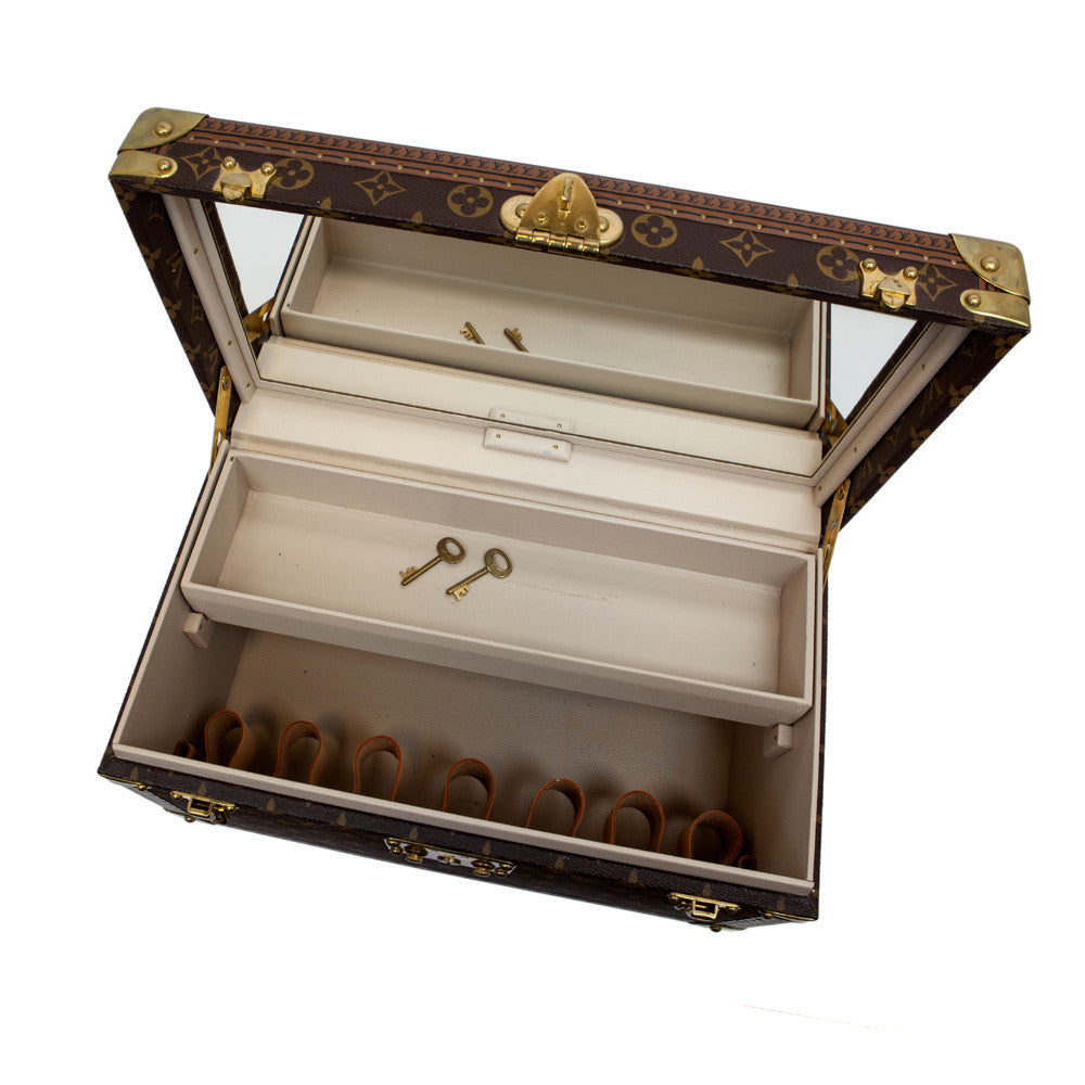 Exclusive Louis Vuitton Monogram Case With Mirror Vanity Trunk — Side View