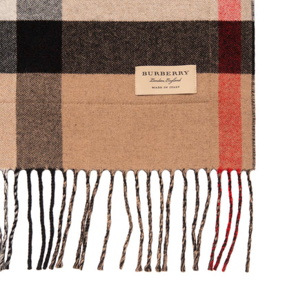 Exclusive Burberry Cashmere Wool Helene Pocket Stole — Back View