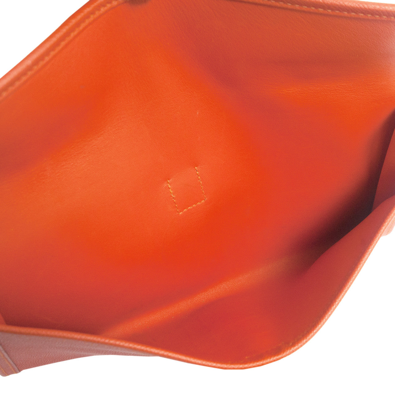 Exclusive Hermes Orange Epsom Jige Elan 29 Clutch — Lifestyle View