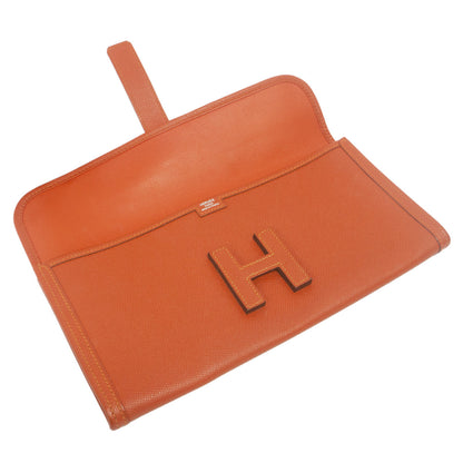 Exclusive Hermes Orange Epsom Jige Elan 29 Clutch — Alternate View 9