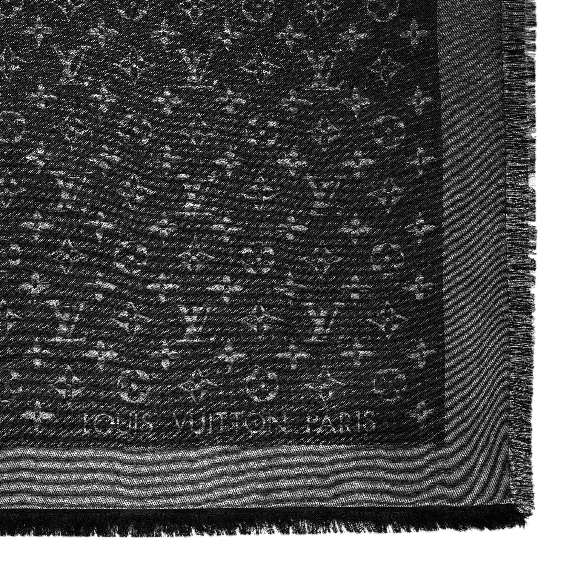 Exclusive Louis Vuitton Monogram Shine Shawl — Top View