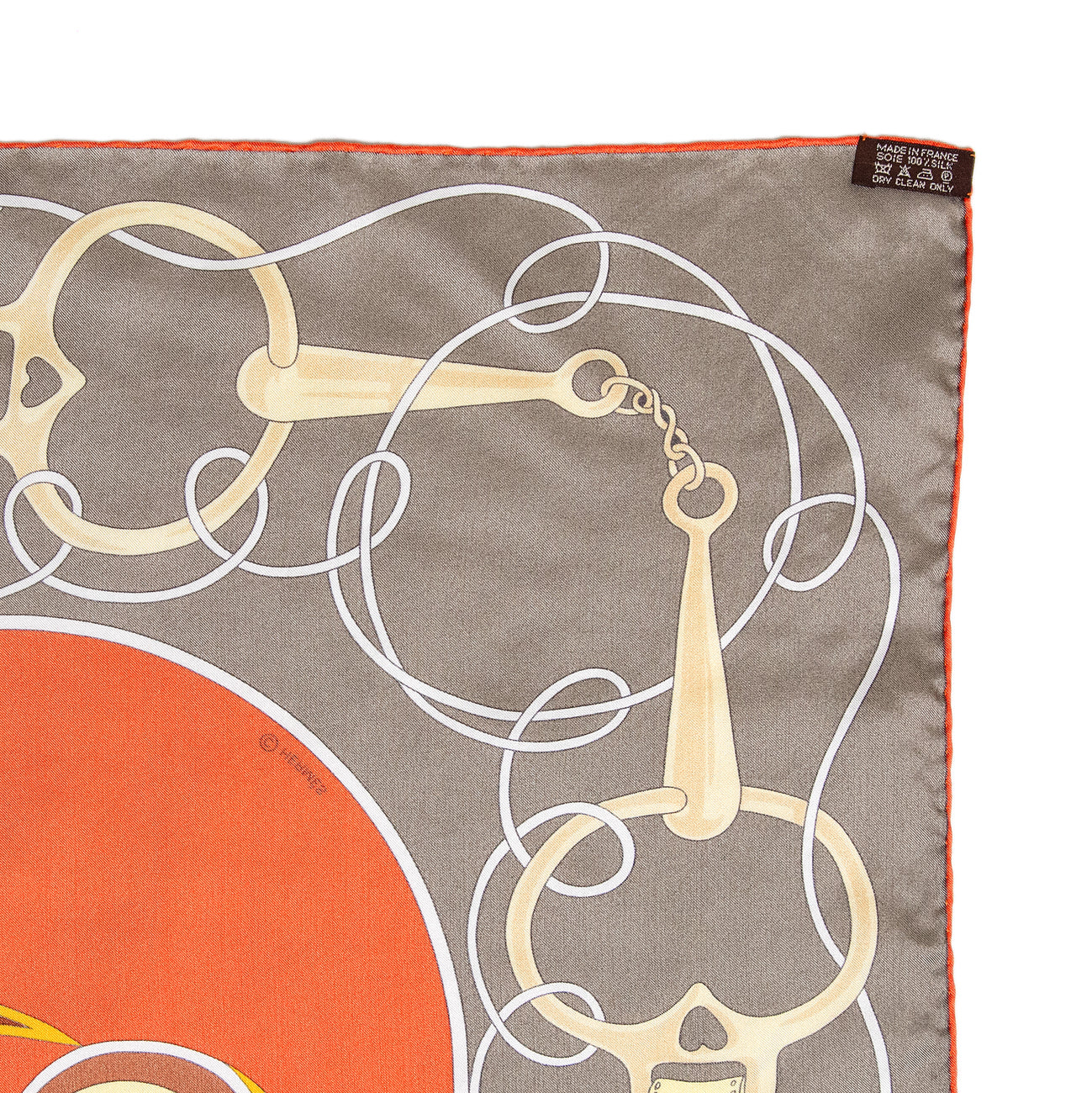 Exclusive Hermes Silk Folklore Scarf 140 — Detail View