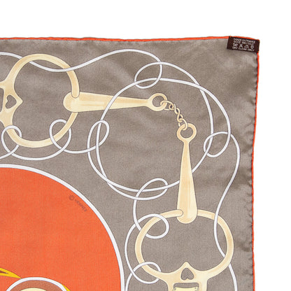 Exclusive Hermes Silk Folklore Scarf 140 — Detail View