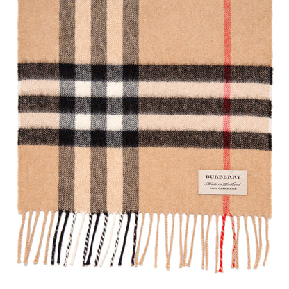 Exclusive Burberry Cashmere Giant Check Fringe Scarf — Back View