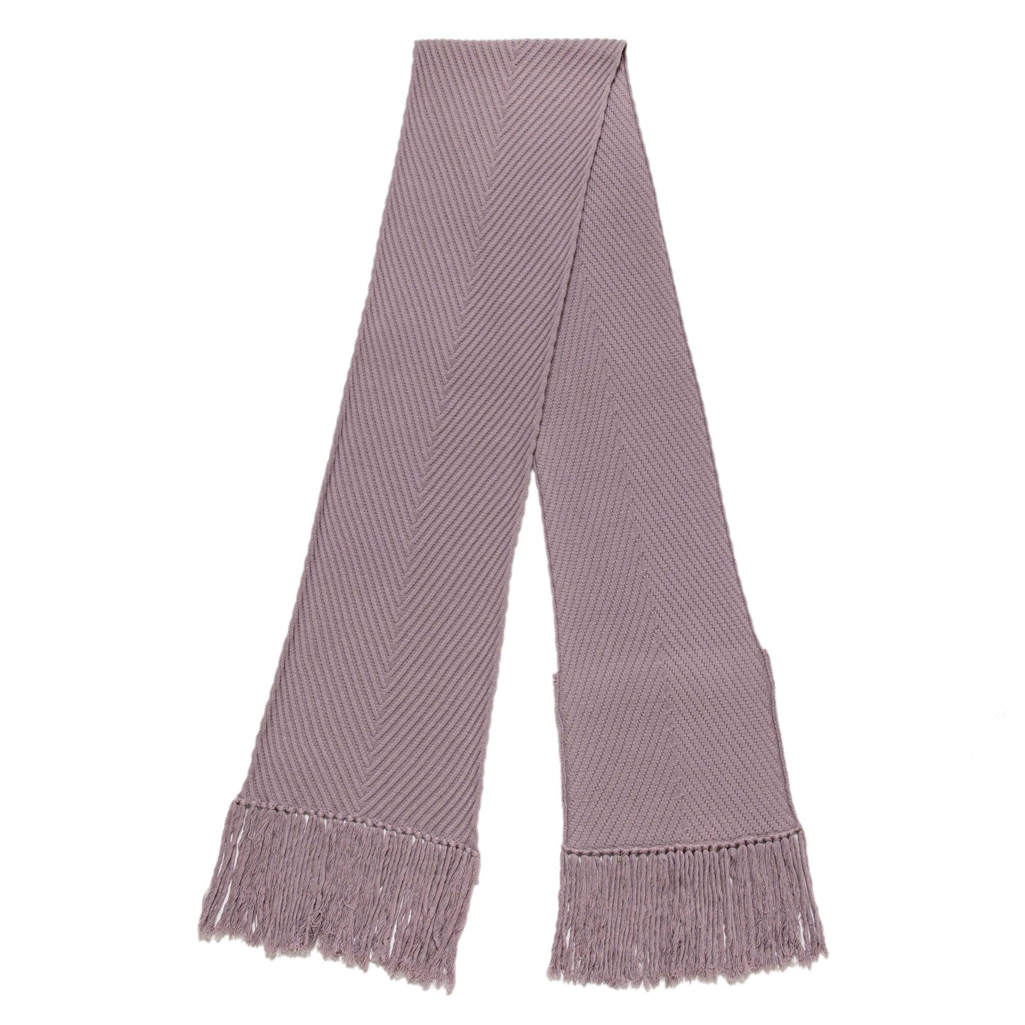 Exclusive Louis Vuitton Lilac Wool Knit Pocket Scarf — Back View