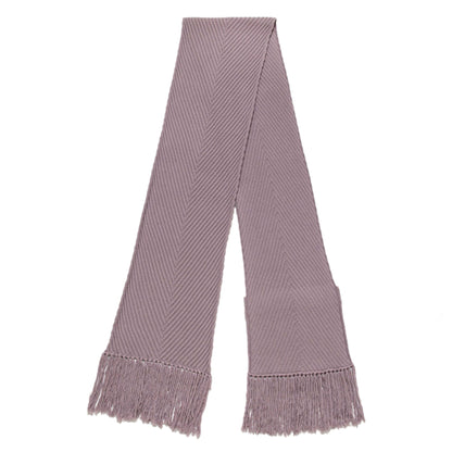 Exclusive Louis Vuitton Lilac Wool Knit Pocket Scarf — Back View