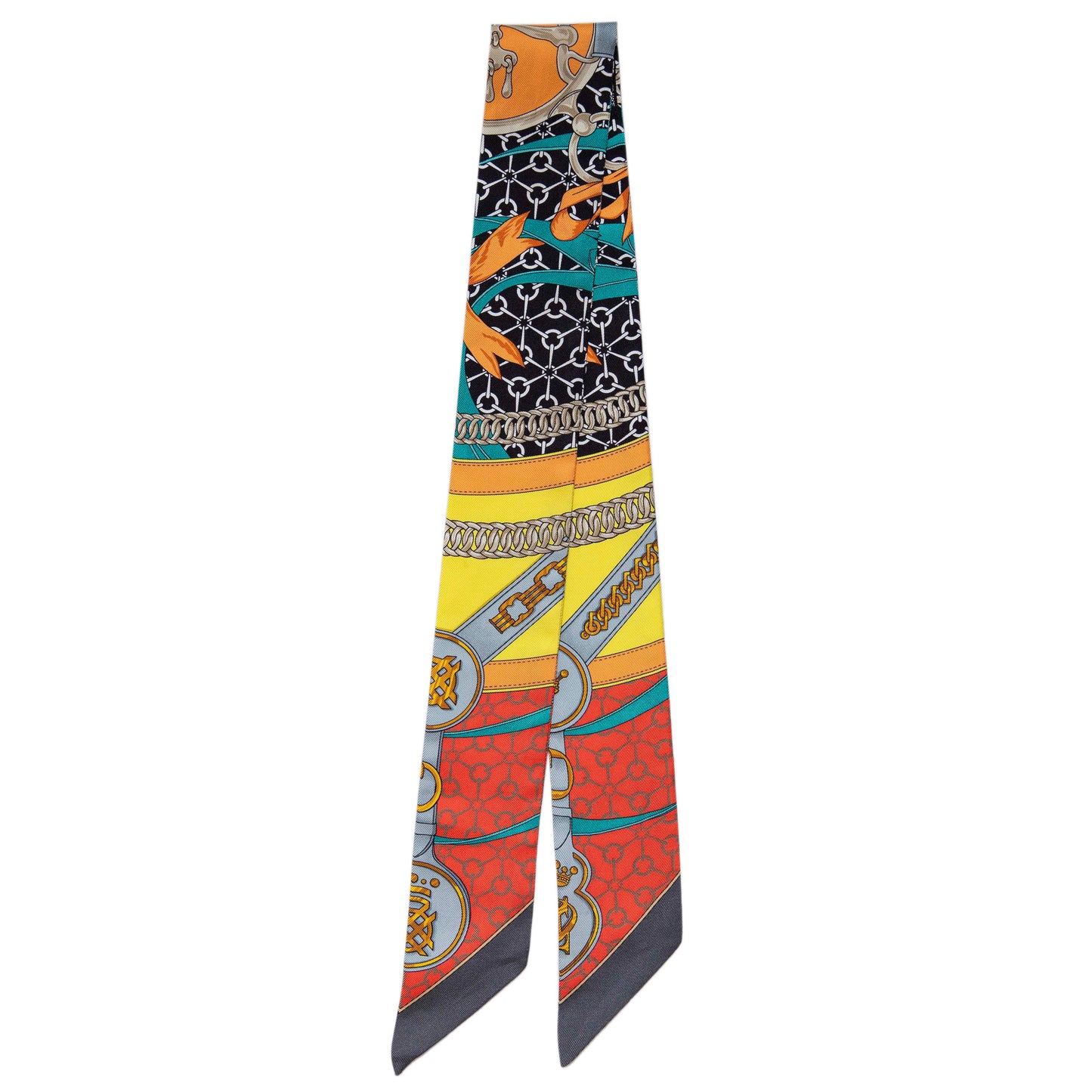 Exclusive Hermes Silk La Promenade Du Matin Twilly — Side View