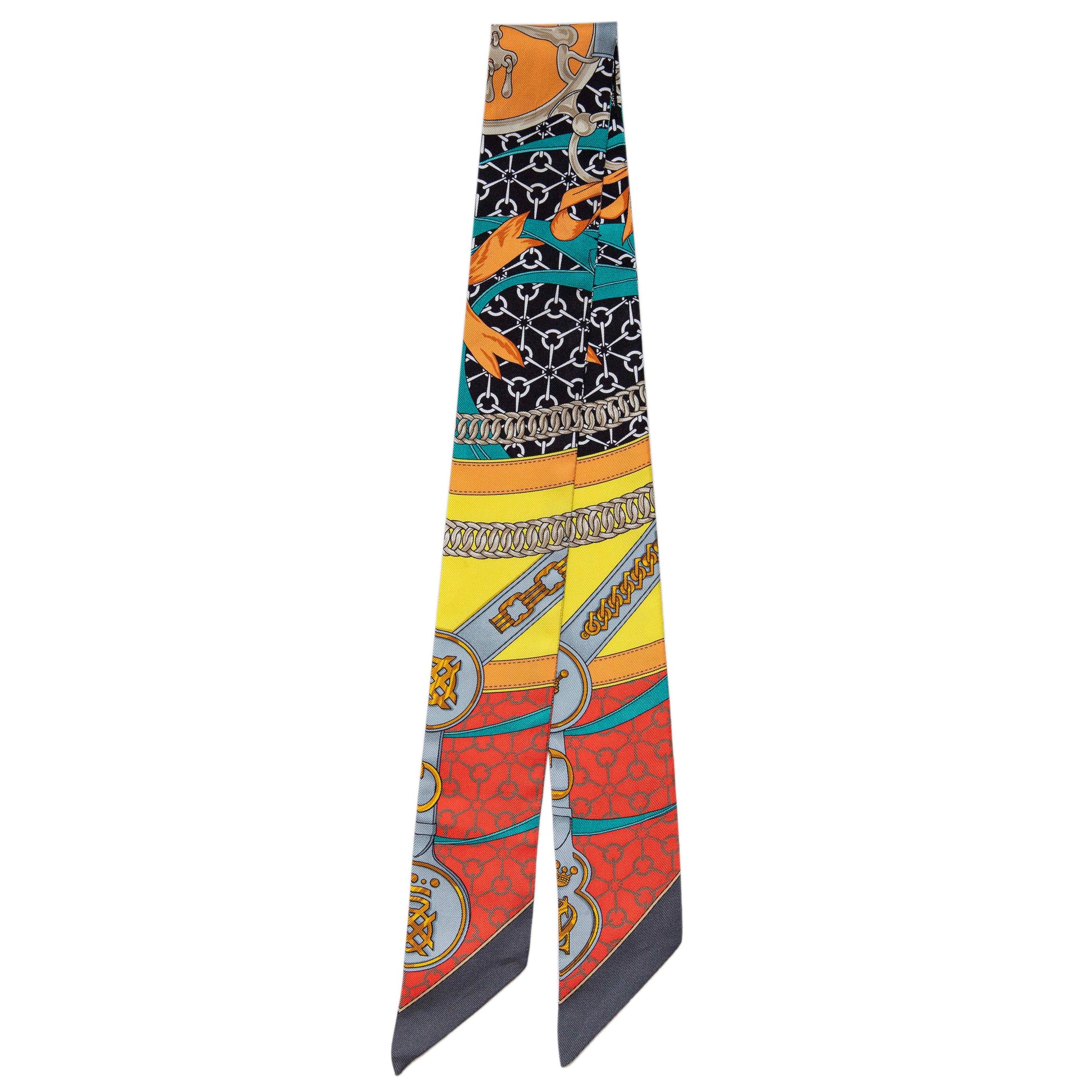 Exclusive Hermes Silk La Promenade Du Matin Twilly — Side View