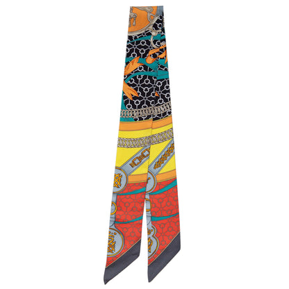 Exclusive Hermes Silk La Promenade Du Matin Twilly — Side View