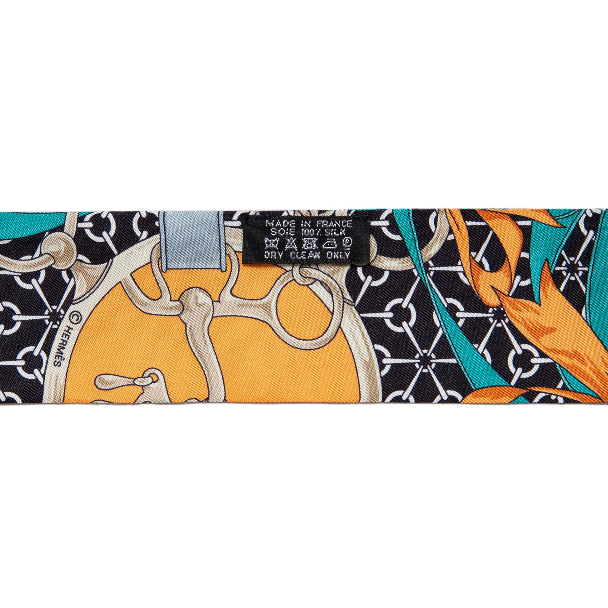 Exclusive Hermes Silk La Promenade Du Matin Twilly — Top View