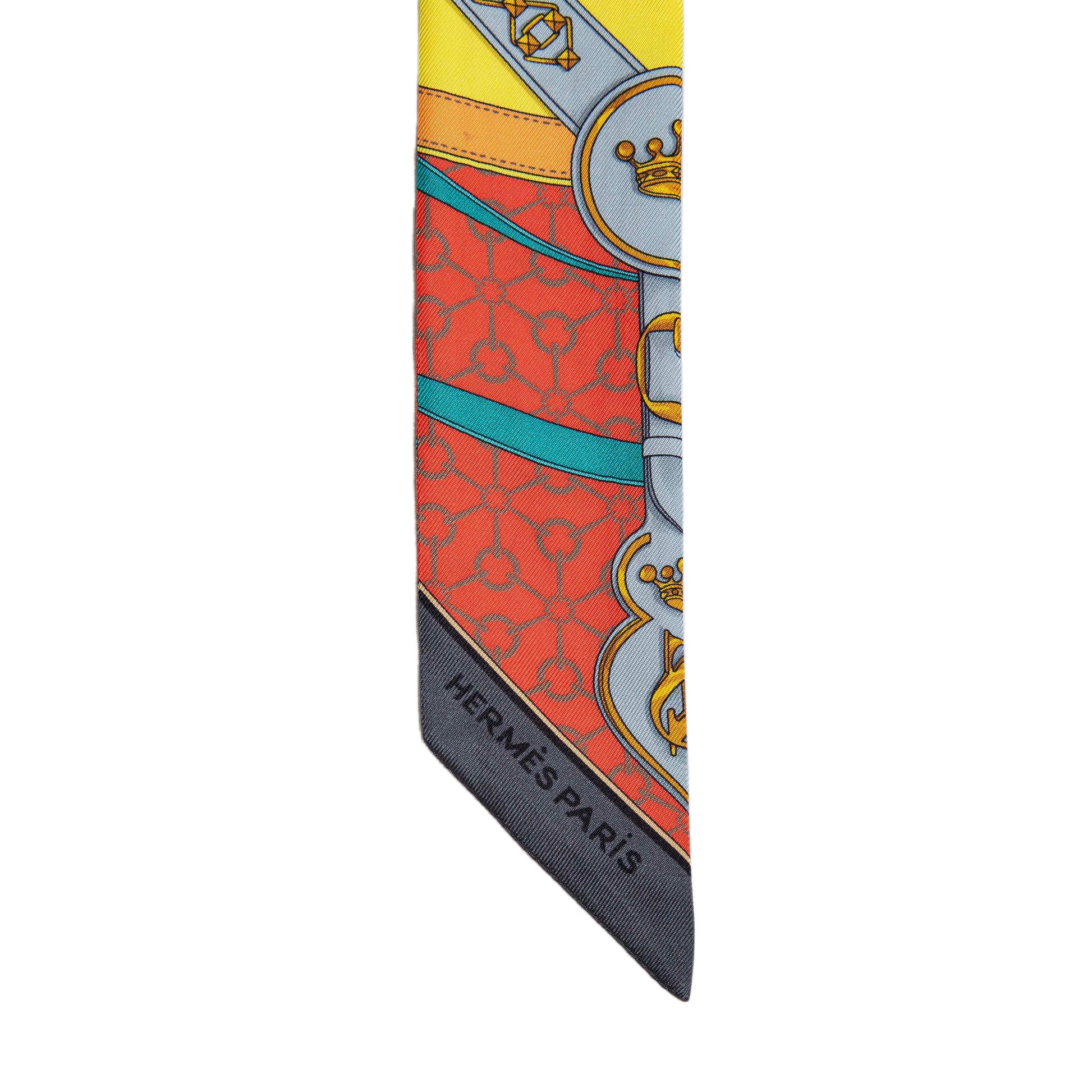 Exclusive Hermes Silk La Promenade Du Matin Twilly — Back View