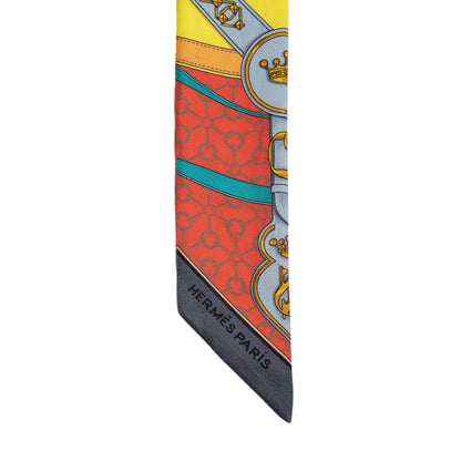 Exclusive Hermes Silk La Promenade Du Matin Twilly — Back View