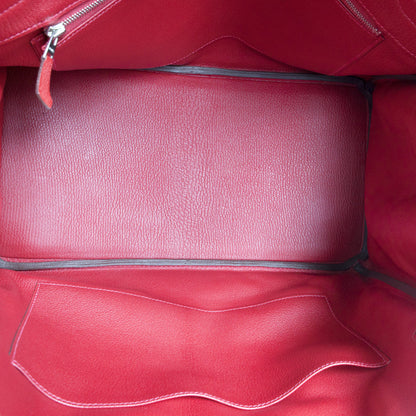 Exclusive Hermes Rouge Togo Birkin 35 — Lifestyle View
