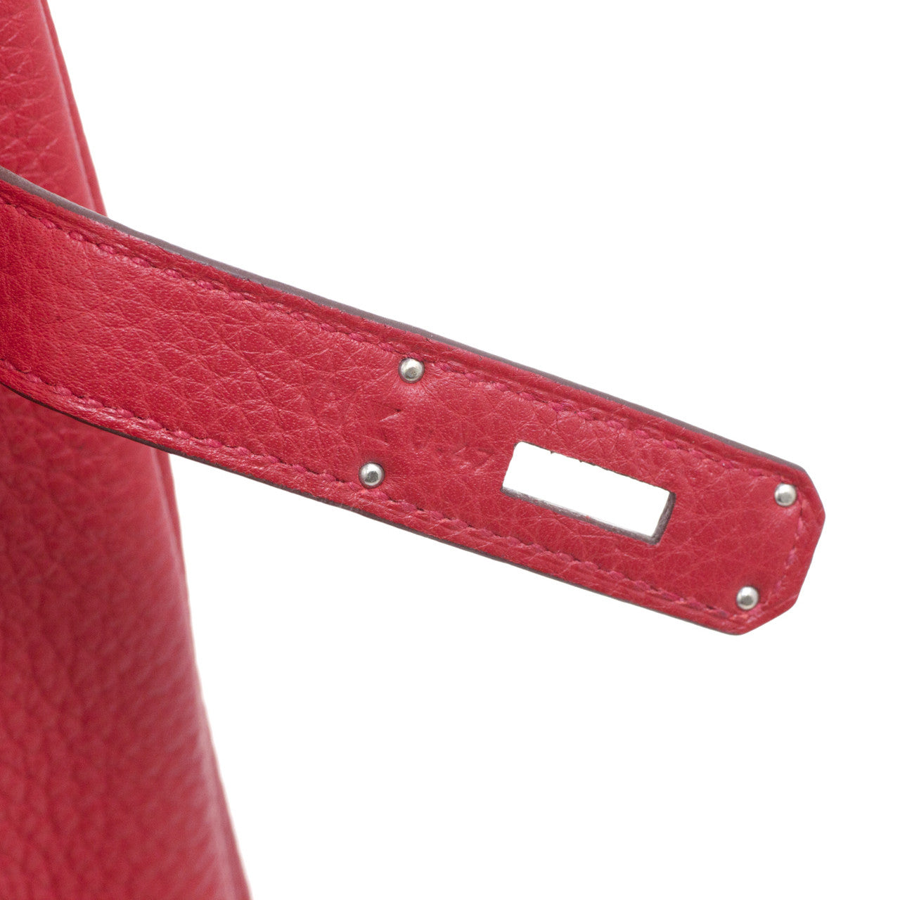 Exclusive Hermes Rouge Togo Birkin 35 — Side View