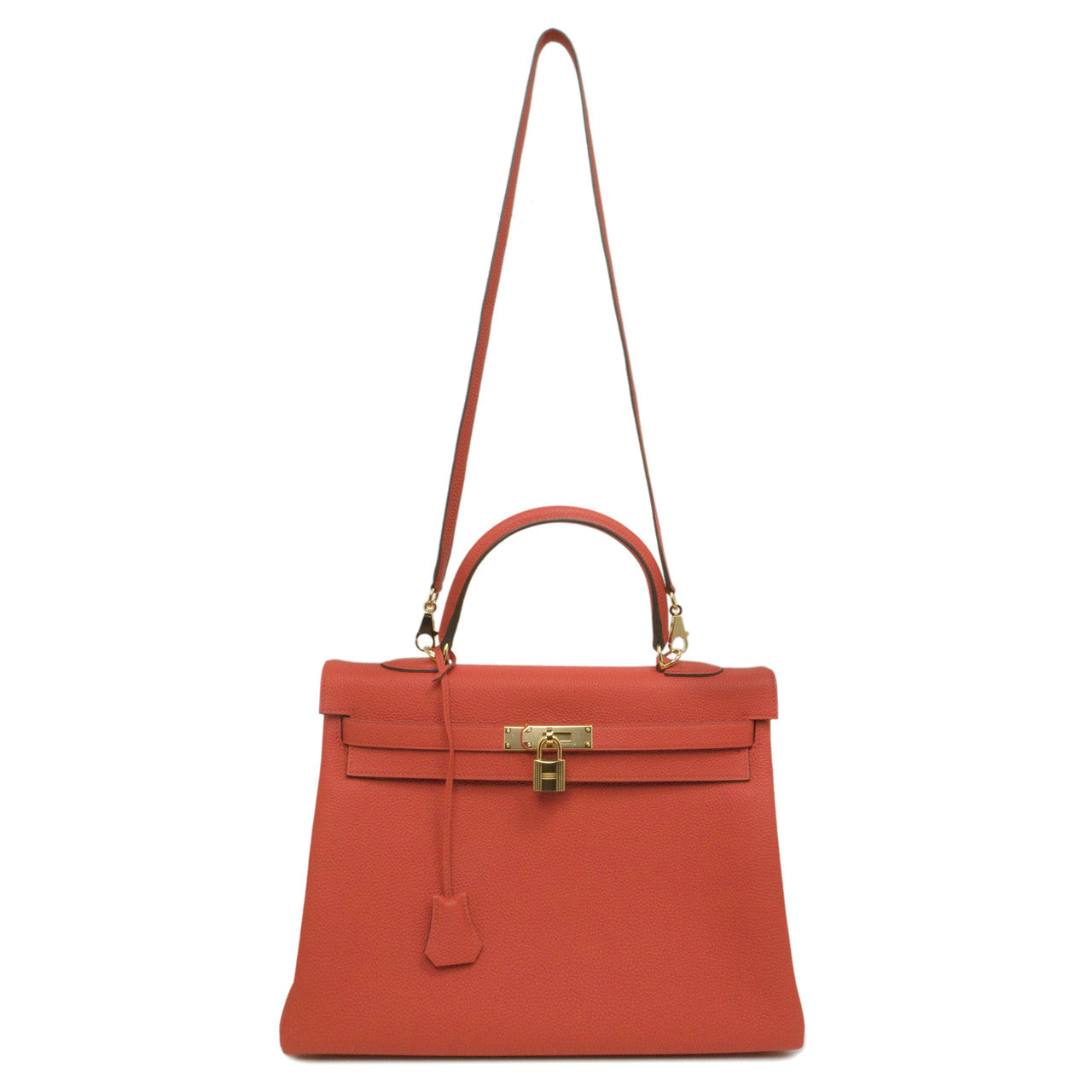 Exclusive Hermes Capucine Togo Kelly 35 — Front View