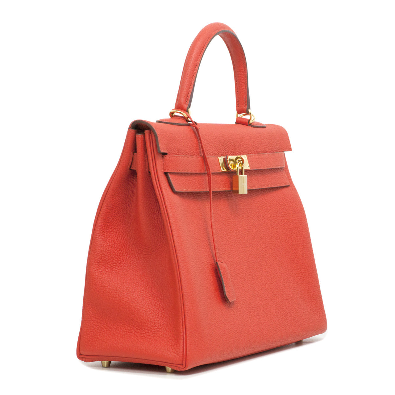 Exclusive Hermes Capucine Togo Kelly 35 — Detail View