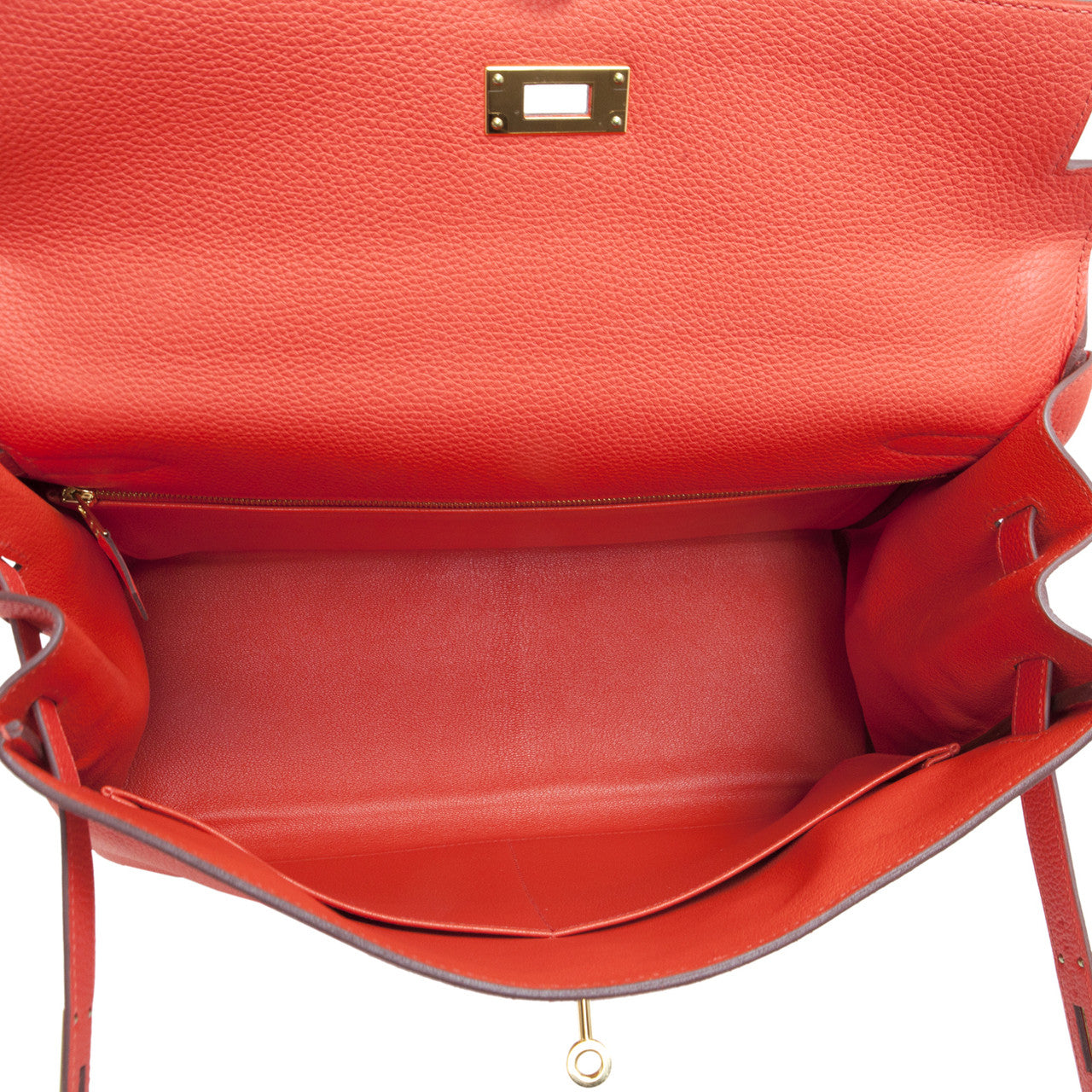 Exclusive Hermes Capucine Togo Kelly 35 — Alternate View 16