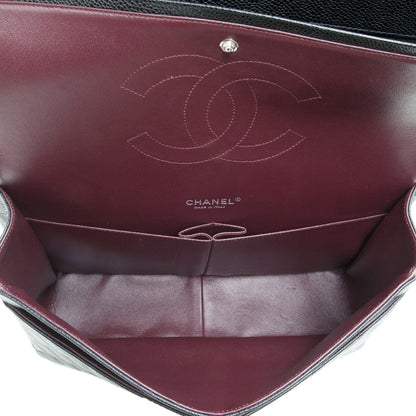 Exclusive Chanel Black  Caviar Maxi Classic Double Flap — Alternate View 12