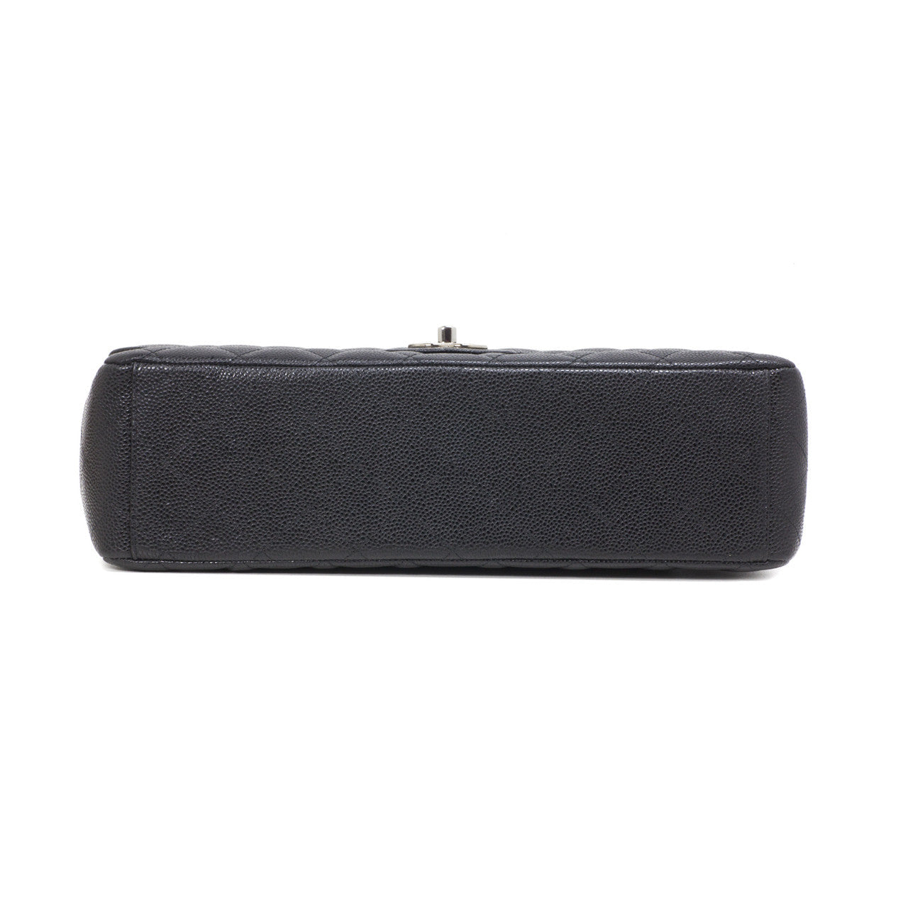 Exclusive Chanel Black  Caviar Maxi Classic Double Flap — Side View
