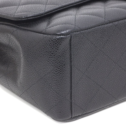 Exclusive Chanel Black  Caviar Maxi Classic Double Flap — Alternate View 9