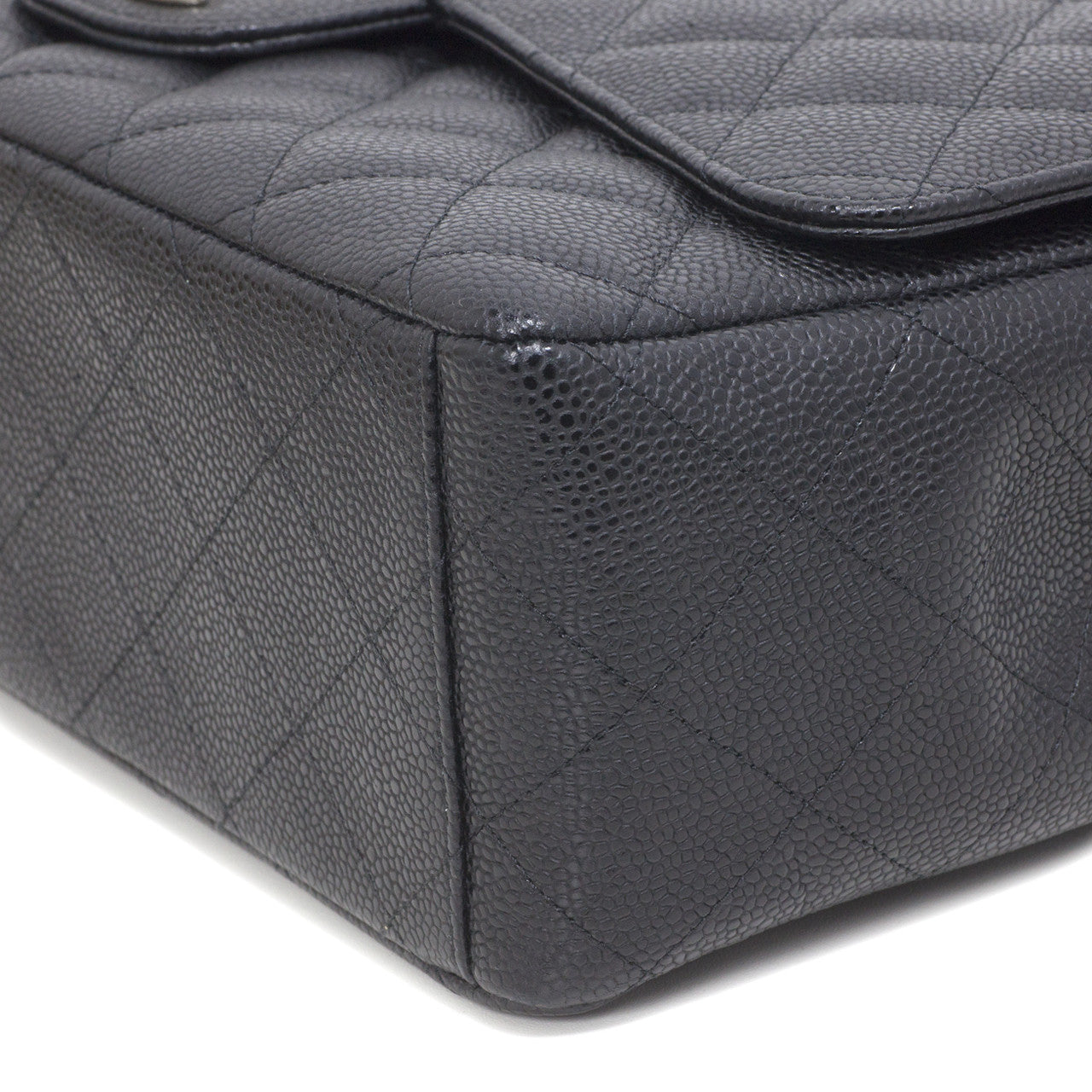 Exclusive Chanel Black  Caviar Maxi Classic Double Flap — Alternate View 11