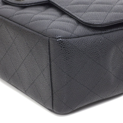 Exclusive Chanel Black  Caviar Maxi Classic Double Flap — Alternate View 11